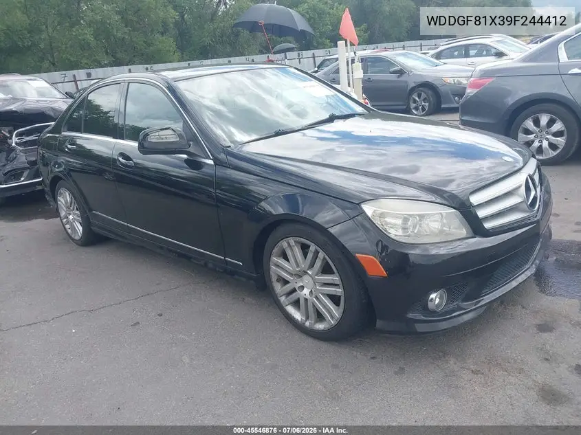 2009 Mercedes-Benz C 300 Luxury 4Matic/Sport 4Matic VIN: WDDGF81X39F244412 Lot: 45546876