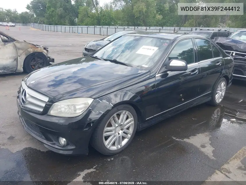 2009 Mercedes-Benz C 300 Luxury 4Matic/Sport 4Matic VIN: WDDGF81X39F244412 Lot: 45546876