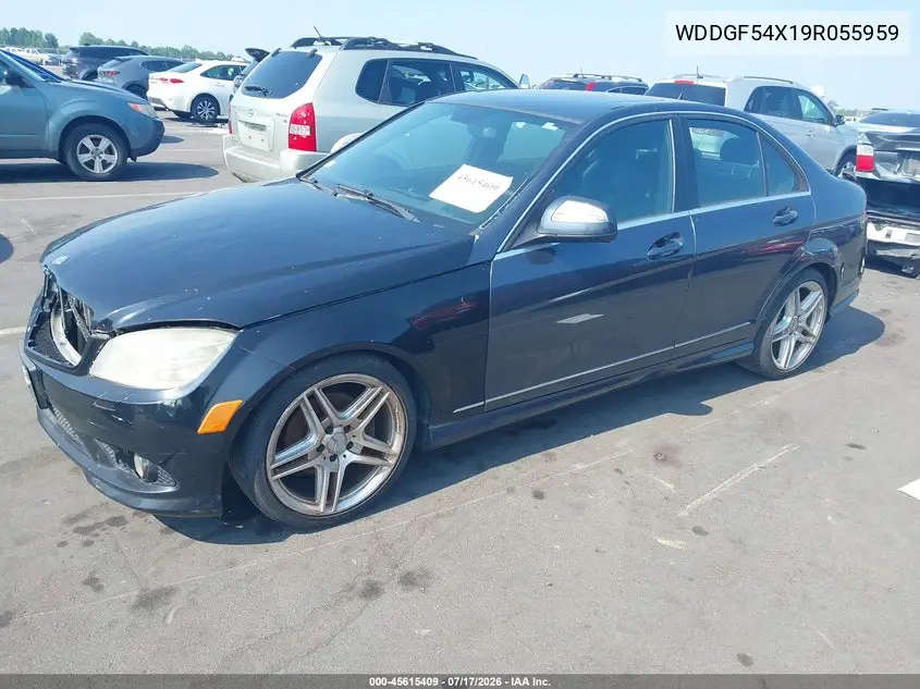 2009 Mercedes-Benz C 300 Luxury/Sport VIN: WDDGF54X19R055959 Lot: 45615409
