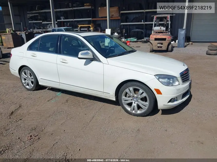 2009 Mercedes-Benz C 300 Luxury/Sport VIN: WDDGF54X89F218219 Lot: 45630940