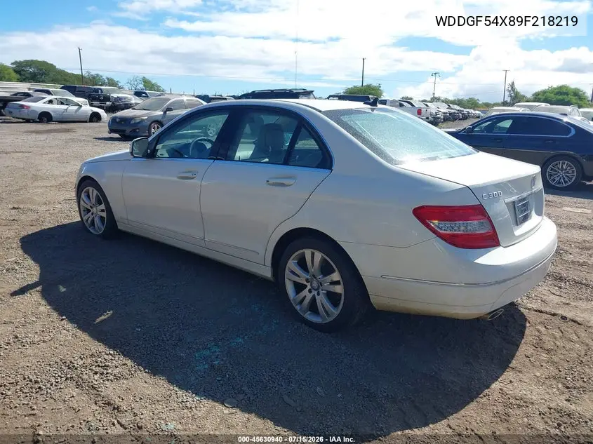 2009 Mercedes-Benz C 300 Luxury/Sport VIN: WDDGF54X89F218219 Lot: 45630940