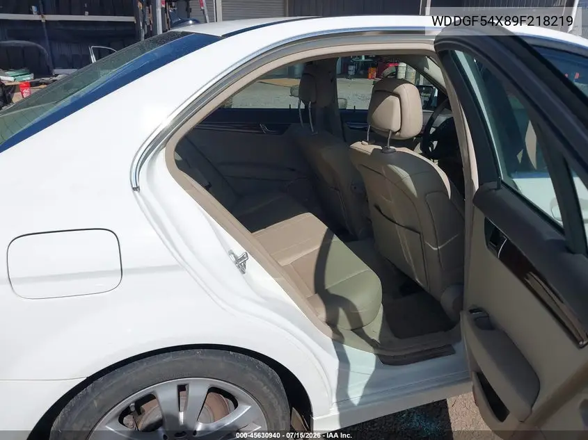 2009 Mercedes-Benz C 300 Luxury/Sport VIN: WDDGF54X89F218219 Lot: 45630940