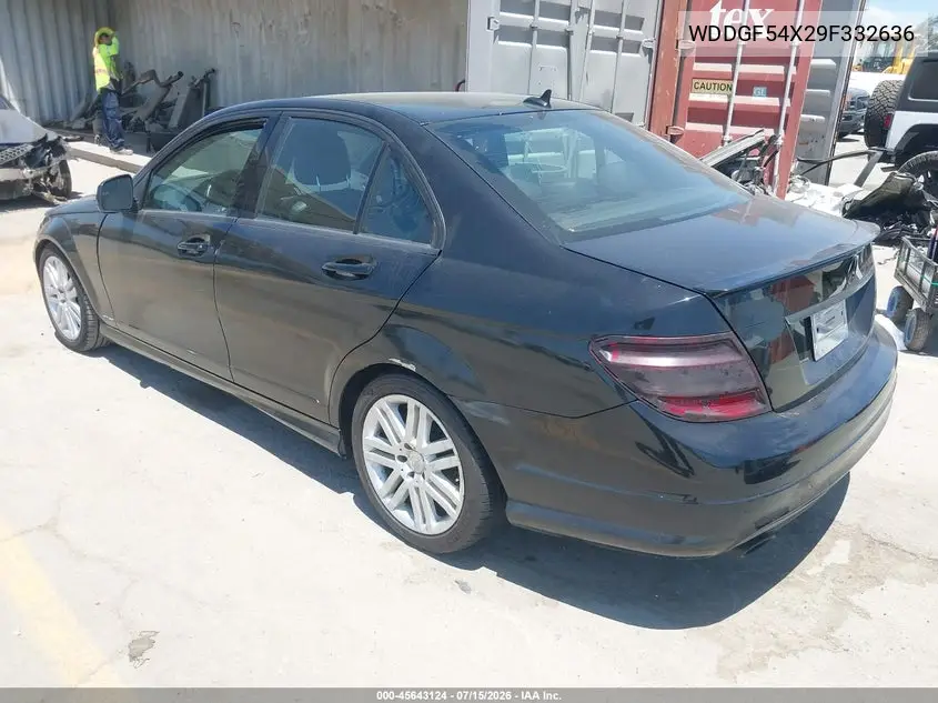 2009 Mercedes-Benz C 300 Luxury/Sport VIN: WDDGF54X29F332636 Lot: 45643124