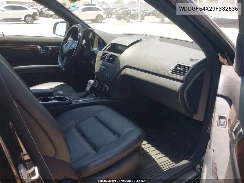 2009 Mercedes-Benz C 300 Luxury/Sport VIN: WDDGF54X29F332636 Lot: 45643124