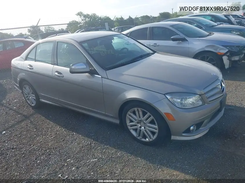 2009 Mercedes-Benz C 300 Luxury 4Matic/Sport 4Matic VIN: WDDGF81XX9R067520 Lot: 45656428