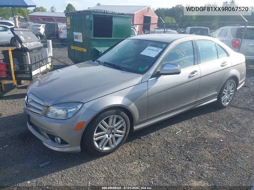 2009 Mercedes-Benz C 300 Luxury 4Matic/Sport 4Matic VIN: WDDGF81XX9R067520 Lot: 45656428