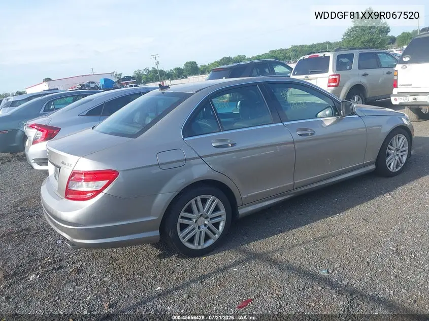 2009 Mercedes-Benz C 300 Luxury 4Matic/Sport 4Matic VIN: WDDGF81XX9R067520 Lot: 45656428