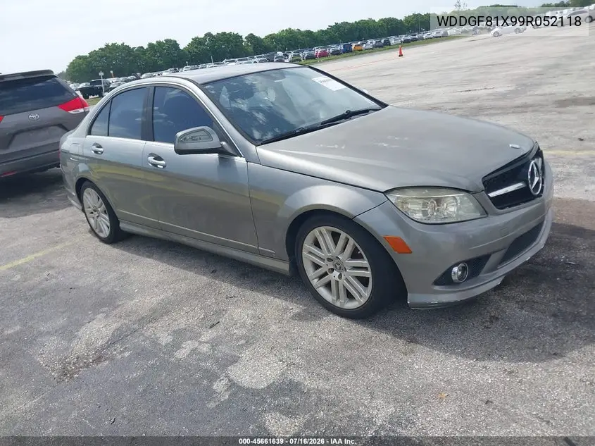 2009 Mercedes-Benz C 300 Sport 4Matic VIN: WDDGF81X99R052118 Lot: 45661639