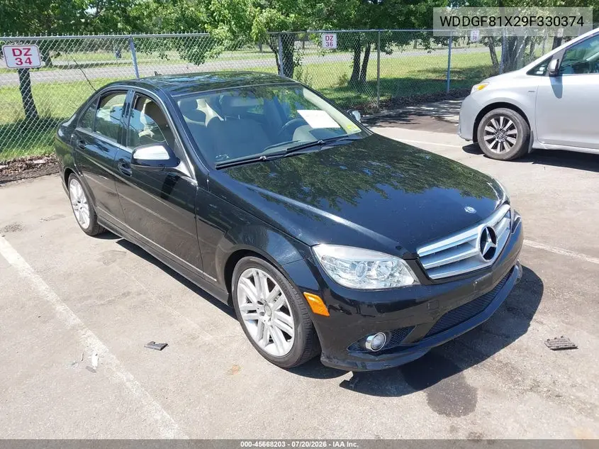 2009 Mercedes-Benz C 300 Luxury 4Matic/Sport 4Matic VIN: WDDGF81X29F330374 Lot: 45668203
