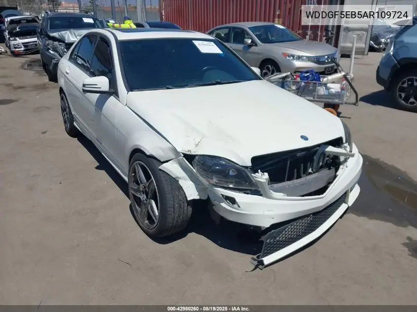 WDDGF5EB5AR109724 2010 Mercedes-Benz C 300 Luxury/Sport