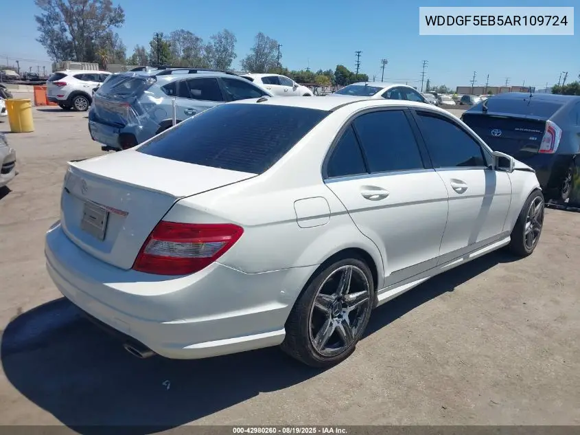 WDDGF5EB5AR109724 2010 Mercedes-Benz C 300 Luxury/Sport