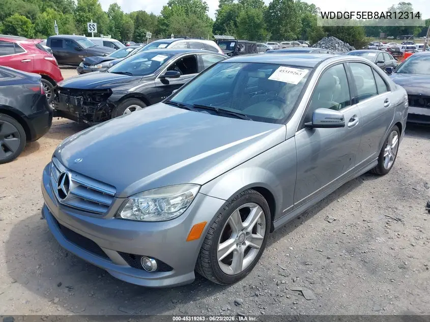 2010 Mercedes-Benz C Luxury/Sport VIN: WDDGF5EB8AR12314 Lot: 45319263