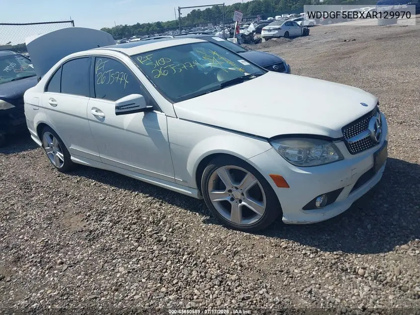 2010 Mercedes-Benz C 300 Sport VIN: WDDGF5EBXAR129970 Lot: 45650589