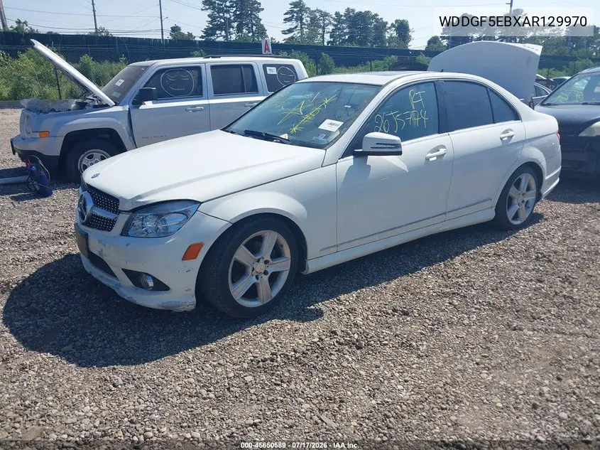 2010 Mercedes-Benz C 300 Sport VIN: WDDGF5EBXAR129970 Lot: 45650589