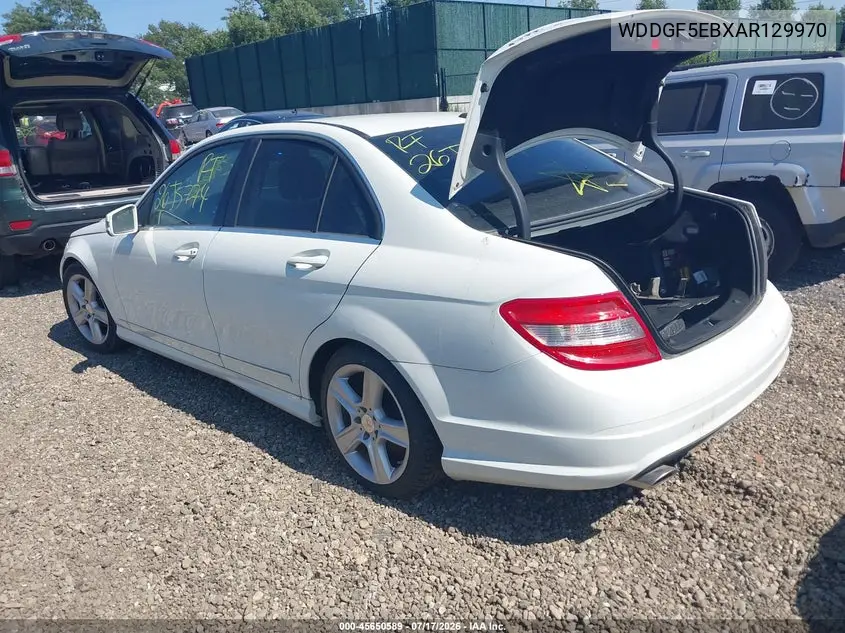 2010 Mercedes-Benz C 300 Sport VIN: WDDGF5EBXAR129970 Lot: 45650589