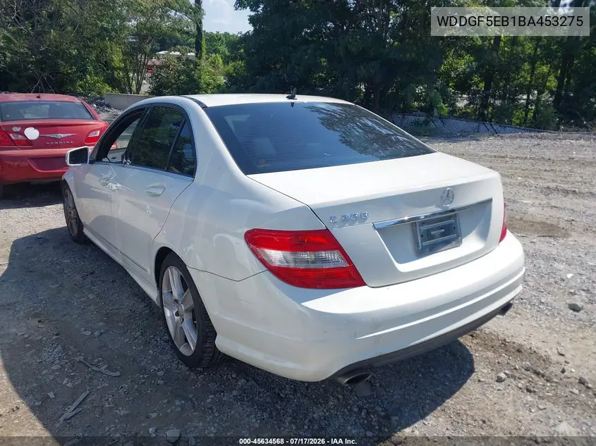2011 Mercedes-Benz C 300 Luxury/Sport VIN: WDDGF5EB1BA453275 Lot: 45634568
