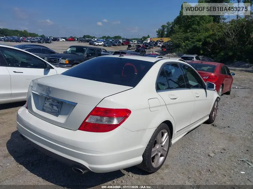2011 Mercedes-Benz C 300 Luxury/Sport VIN: WDDGF5EB1BA453275 Lot: 45634568
