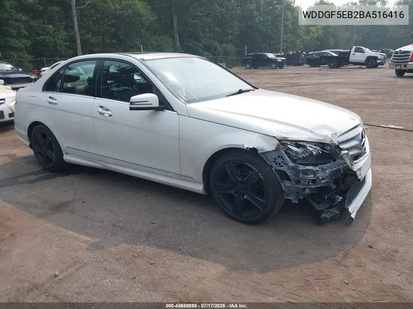 2011 Mercedes-Benz C 300 Luxury/Sport VIN: WDDGF5EB2BA516416 Lot: 45650698
