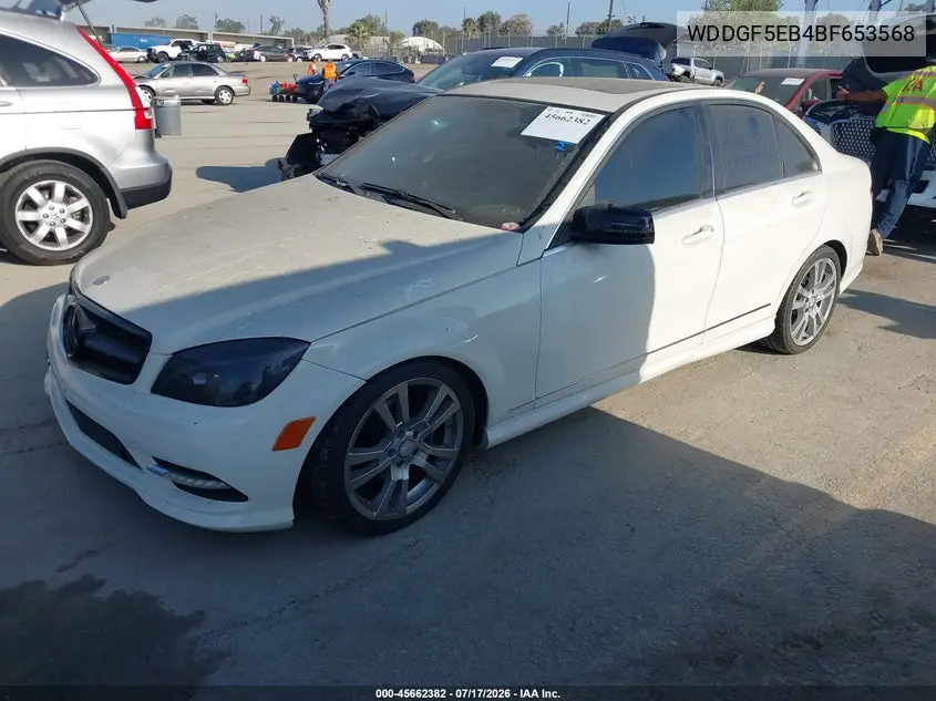 2011 Mercedes-Benz C 300 Luxury/Sport VIN: WDDGF5EB4BF653568 Lot: 45662382