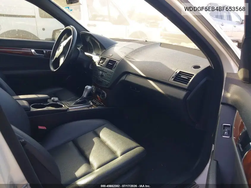 2011 Mercedes-Benz C 300 Luxury/Sport VIN: WDDGF5EB4BF653568 Lot: 45662382