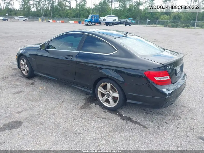 2012 Mercedes-Benz C 250 VIN: WDDGJ4HB8CF836252 Lot: 44939447