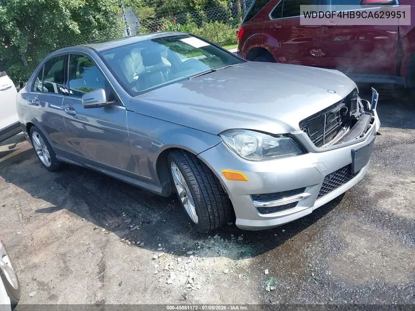 2012 Mercedes-Benz C 250 Luxury/Sport VIN: WDDGF4HB9CA629951 Lot: 45581172