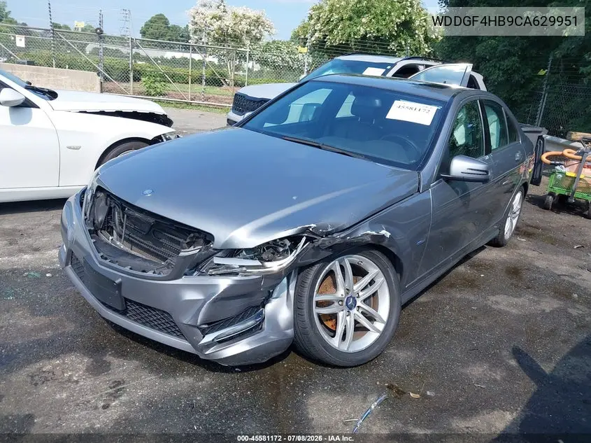 2012 Mercedes-Benz C 250 Luxury/Sport VIN: WDDGF4HB9CA629951 Lot: 45581172