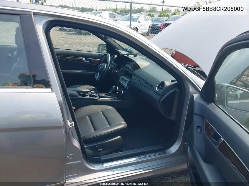 2012 Mercedes-Benz C 300 Sport 4Matic VIN: WDDGF8BB8CR208000 Lot: 45590452