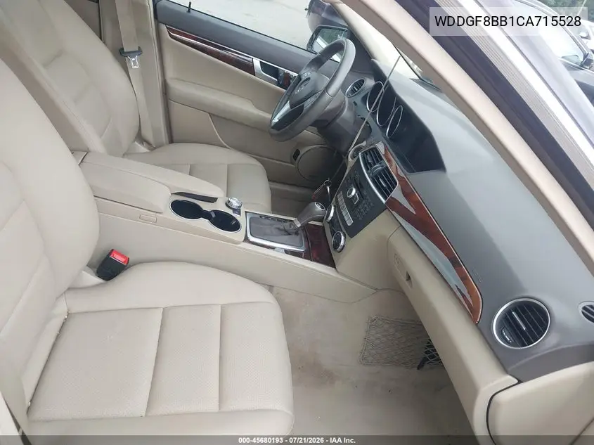 2012 Mercedes-Benz C 300 Sport 4Matic VIN: WDDGF8BB1CA715528 Lot: 45680193