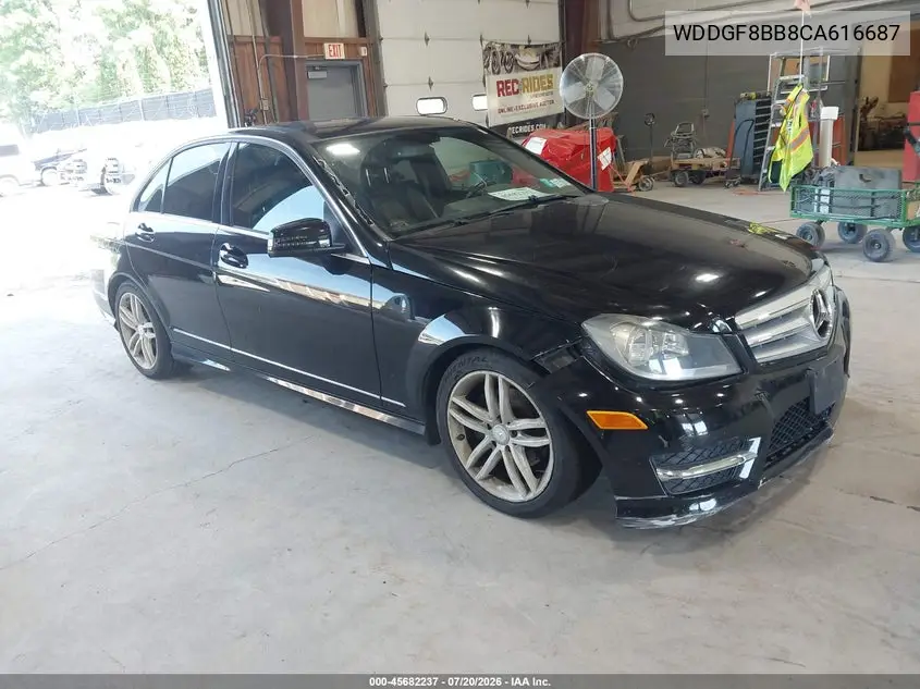 2012 Mercedes-Benz C 300 Sport 4Matic VIN: WDDGF8BB8CA616687 Lot: 45682237