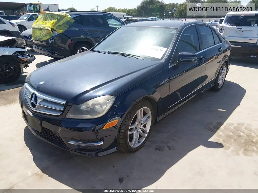 2013 Mercedes-Benz C 250 Sport VIN: WDDGF4HB1DA863261 Lot: 45591226