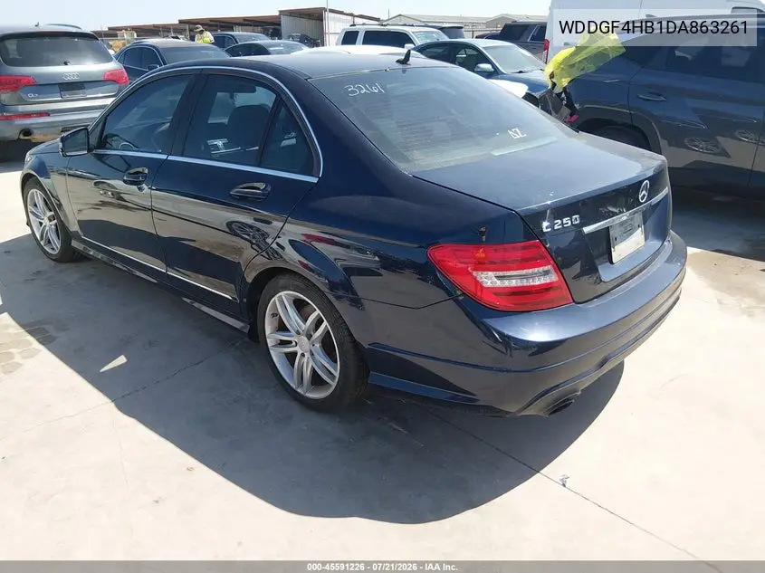 2013 Mercedes-Benz C 250 Sport VIN: WDDGF4HB1DA863261 Lot: 45591226