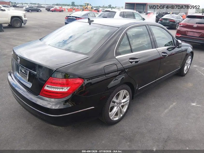 2013 Mercedes-Benz C 250 Luxury VIN: WDDGF4HB7DA780952 Lot: 45612629