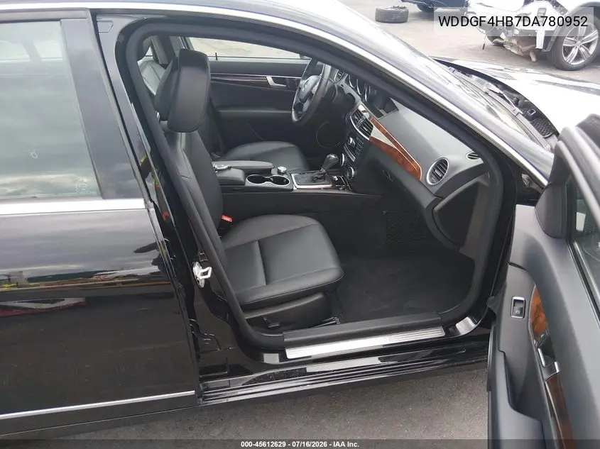 2013 Mercedes-Benz C 250 Luxury VIN: WDDGF4HB7DA780952 Lot: 45612629