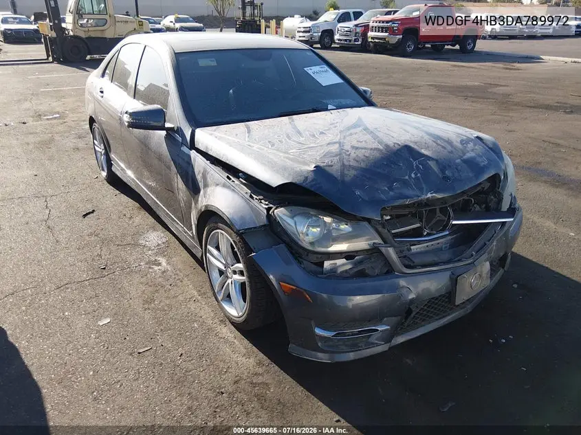 2013 Mercedes-Benz C 250 Sport VIN: WDDGF4HB3DA789972 Lot: 45639665