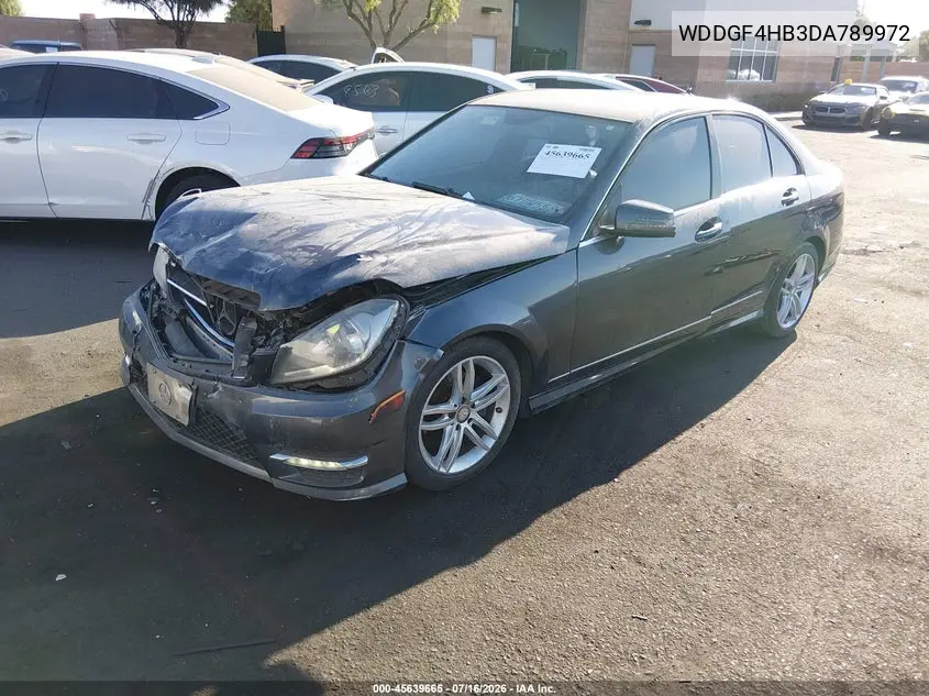 2013 Mercedes-Benz C 250 Sport VIN: WDDGF4HB3DA789972 Lot: 45639665