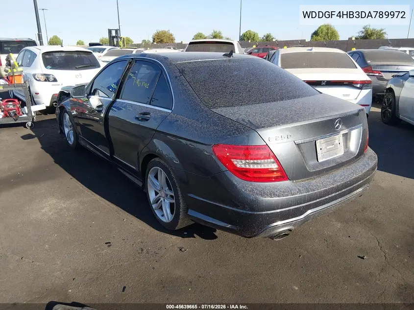 2013 Mercedes-Benz C 250 Sport VIN: WDDGF4HB3DA789972 Lot: 45639665