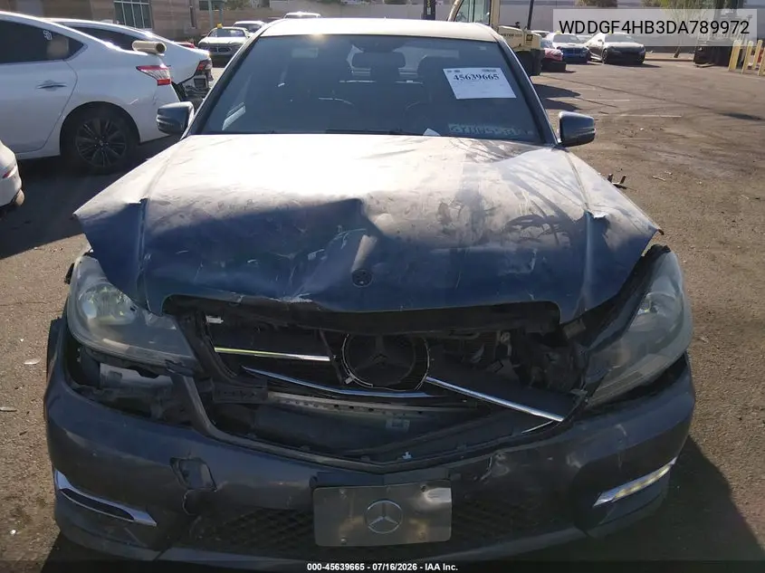 2013 Mercedes-Benz C 250 Sport VIN: WDDGF4HB3DA789972 Lot: 45639665