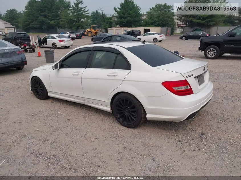 2013 Mercedes-Benz C 300 Sport 4Matic VIN: WDDGF8AB9DA819963 Lot: 45661216