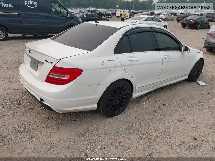 2013 Mercedes-Benz C 300 Sport 4Matic VIN: WDDGF8AB9DA819963 Lot: 45661216