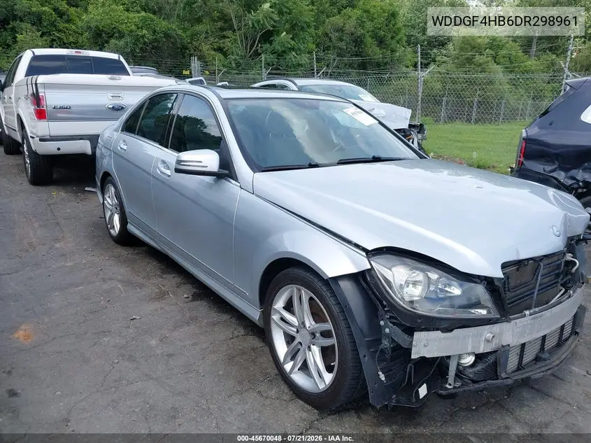 2013 Mercedes-Benz C 250 Sport VIN: WDDGF4HB6DR298961 Lot: 45670048