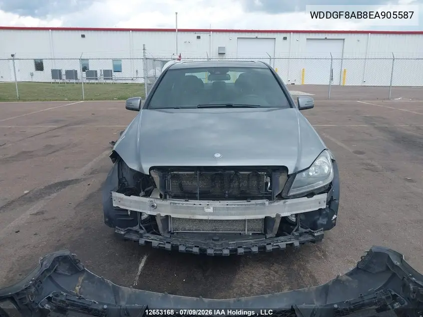 2014 Mercedes-Benz C 300 4Matic VIN: WDDGF8AB8EA905587 Lot: 12653168x