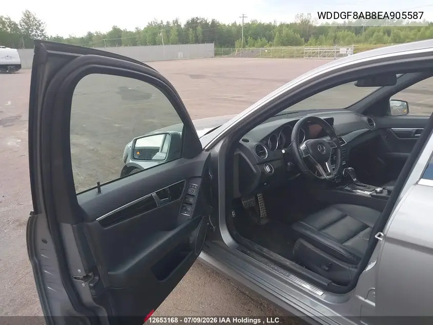 2014 Mercedes-Benz C 300 4Matic VIN: WDDGF8AB8EA905587 Lot: 12653168x