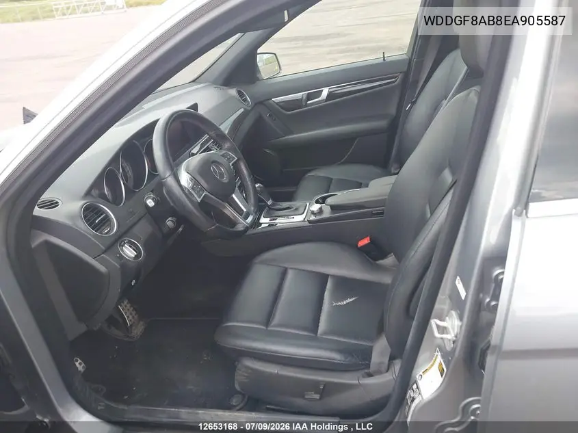 2014 Mercedes-Benz C 300 4Matic VIN: WDDGF8AB8EA905587 Lot: 12653168x