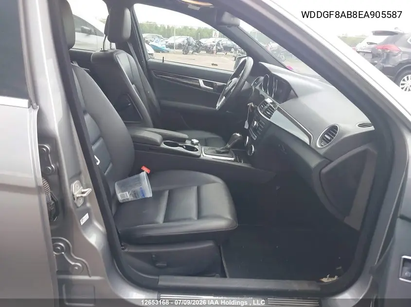 2014 Mercedes-Benz C 300 4Matic VIN: WDDGF8AB8EA905587 Lot: 12653168x