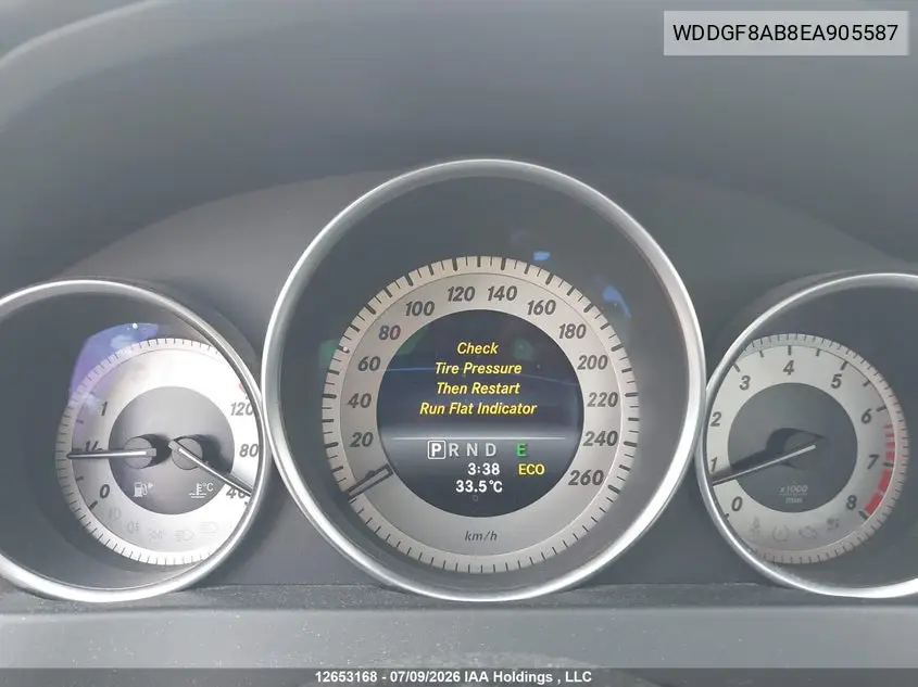 2014 Mercedes-Benz C 300 4Matic VIN: WDDGF8AB8EA905587 Lot: 12653168x