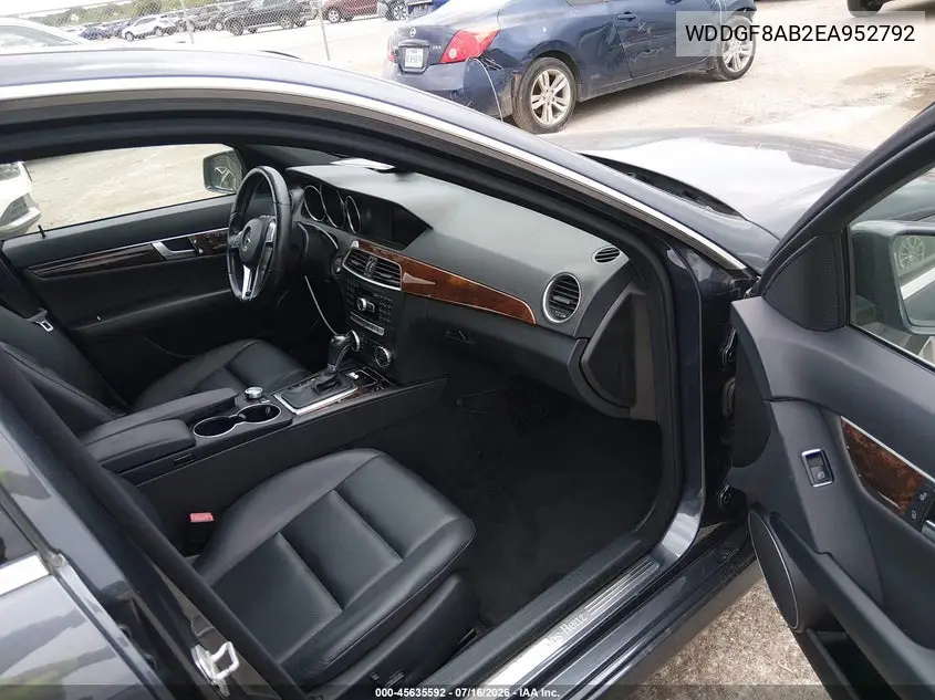 2014 Mercedes-Benz C 300 Sport 4Matic VIN: WDDGF8AB2EA952792 Lot: 45635592