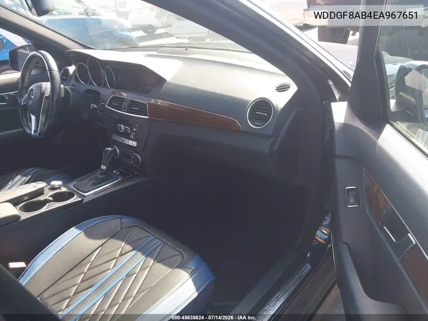 2014 Mercedes-Benz C 300 Sport 4Matic VIN: WDDGF8AB4EA967651 Lot: 45635624