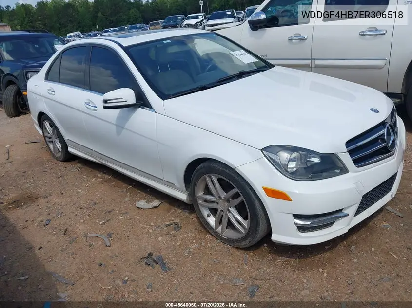 2014 Mercedes-Benz C 250 Sport VIN: WDDGF4HB7ER306518 Lot: 45640050