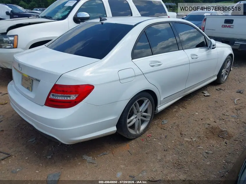 2014 Mercedes-Benz C 250 Sport VIN: WDDGF4HB7ER306518 Lot: 45640050